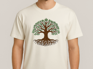 "Roots of Strength" Embroidered T-Shirt